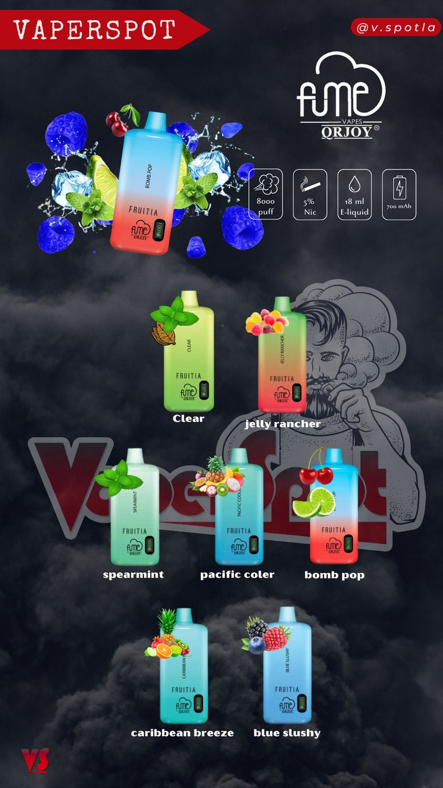 Fume Fruitia 8000