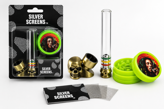 Pipas De mental y cristal pequeña Kit 3pcs