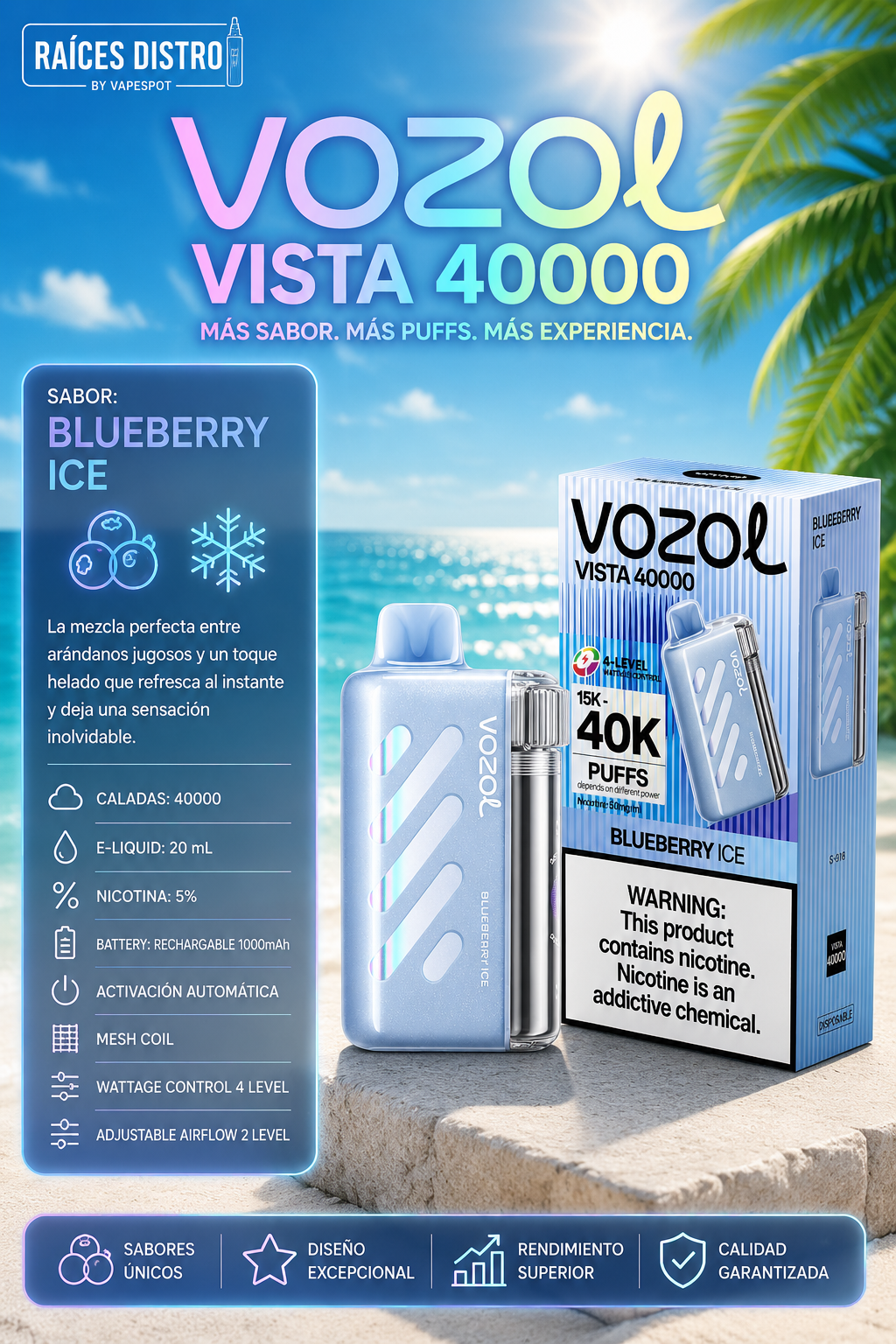 Vozol Vista 40,000