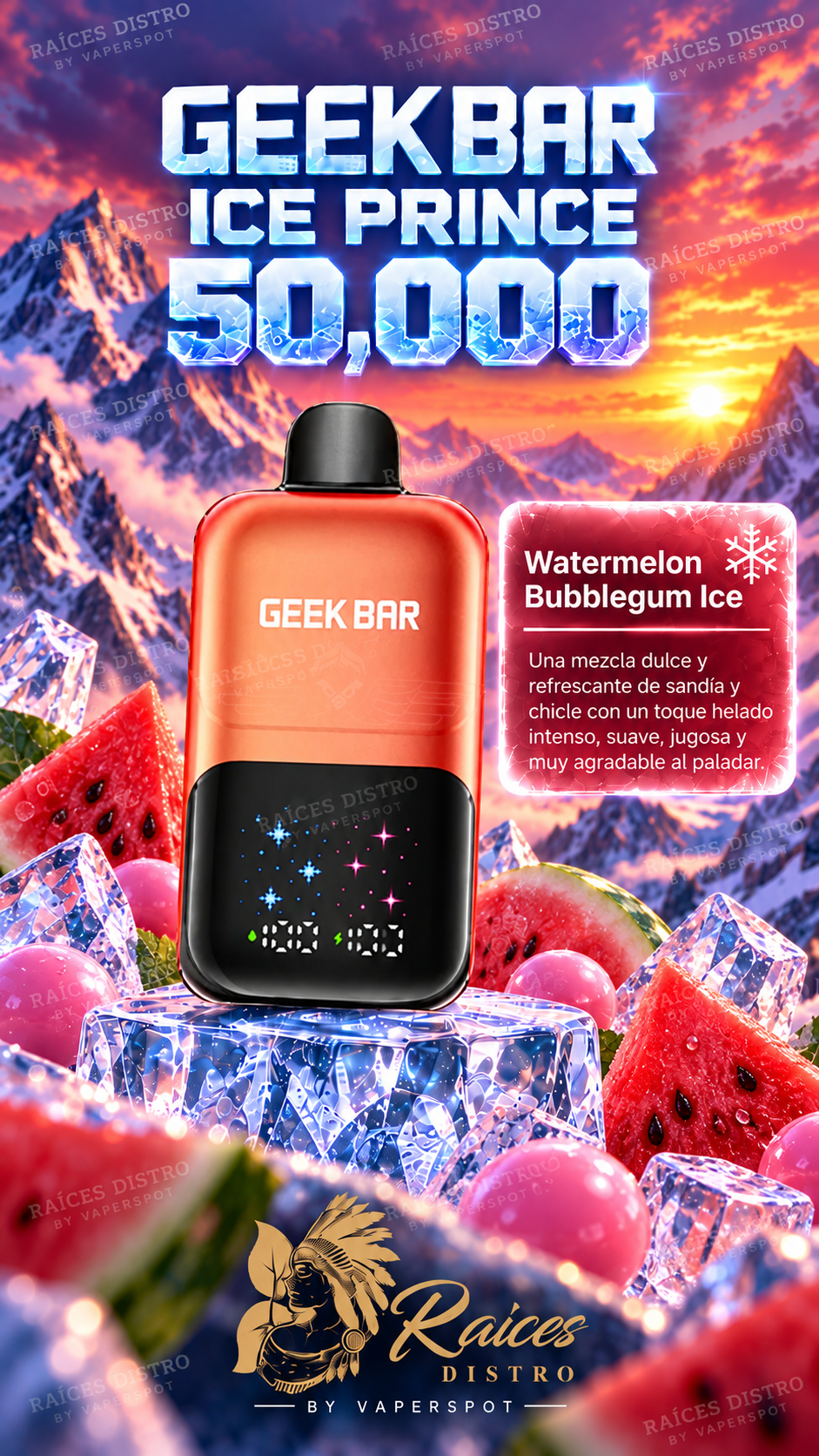 GEEKBAR ICE PRINCE 50,000