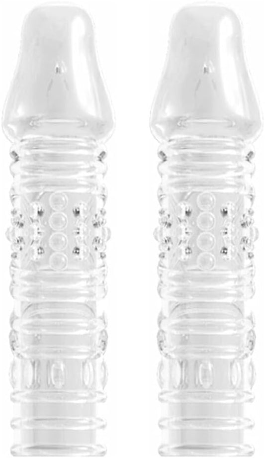 funda Extensora masculina transparente Texturizada +18