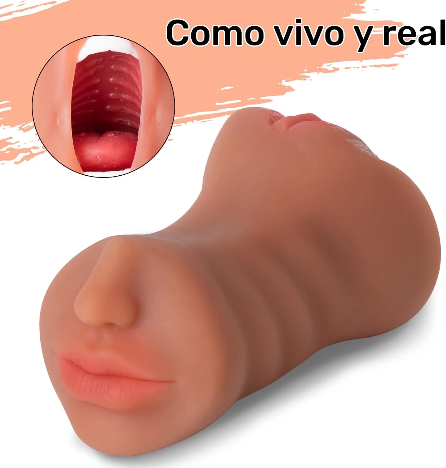 Estimulador Masculino Realista Doble entrada +18