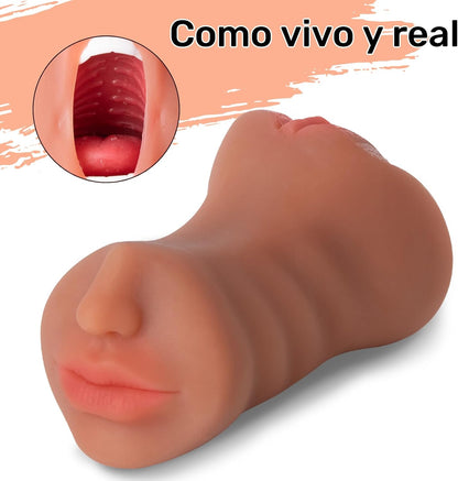 Estimulador Masculino Realista Doble entrada +18