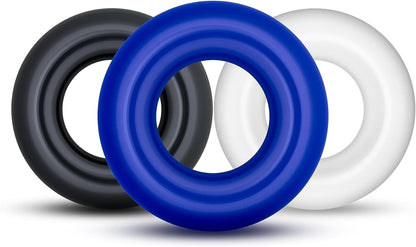 Set de 3pcs Anillos intimos masculinos de silicona +18