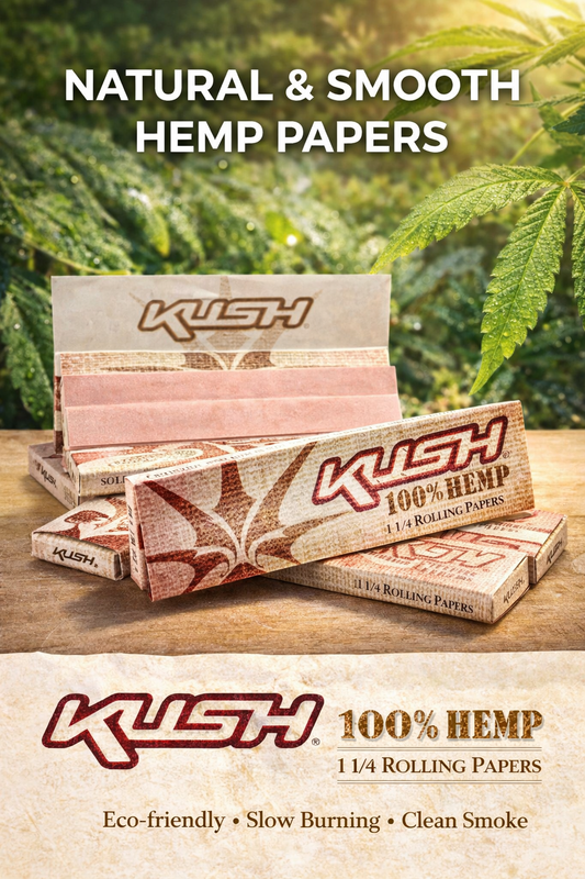 Kush Rolling Paper 100% Hemp 1 1/4