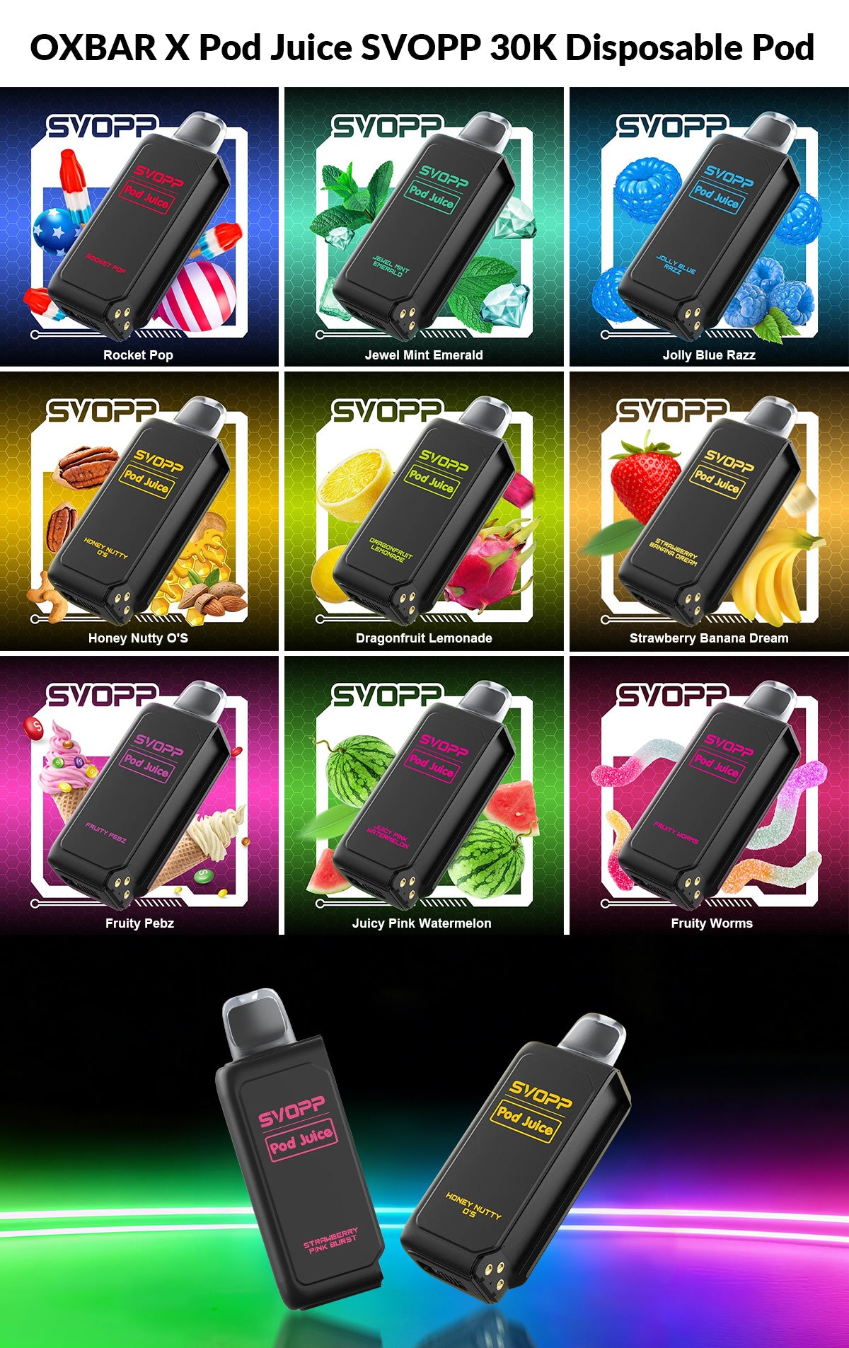 POD OXBAR SVOPP “Juicy” 30,000