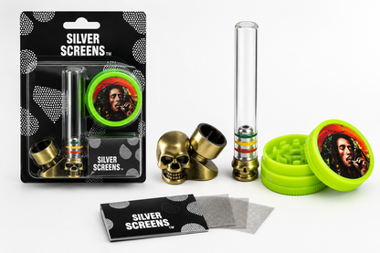 Pipas De mental y cristal pequeña Kit 3pcs
