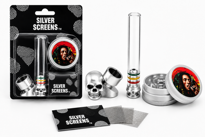 Pipas De mental y cristal pequeña Kit 3pcs
