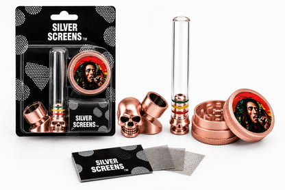 Pipas De mental y cristal pequeña Kit 3pcs