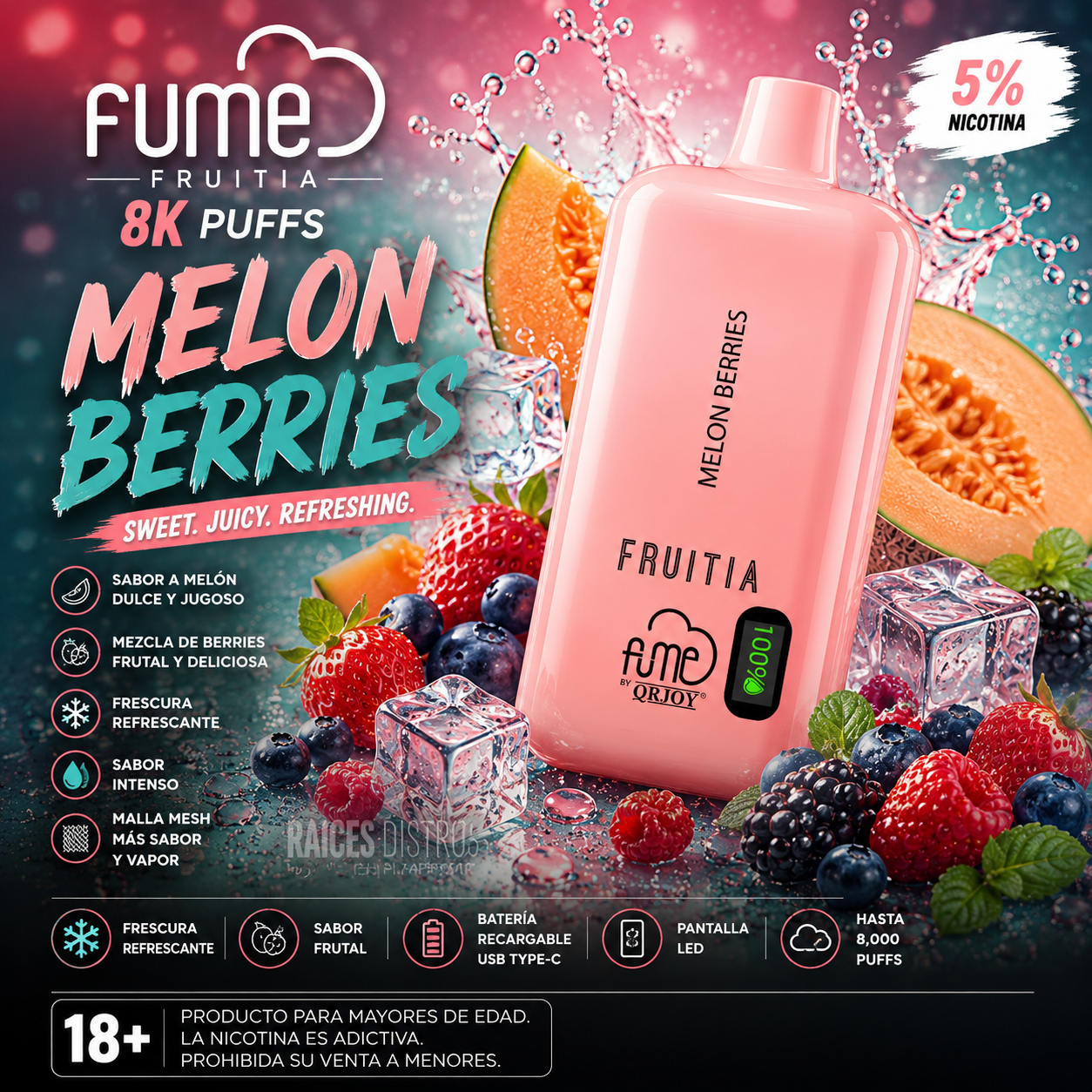 Fume Fruitia 8000