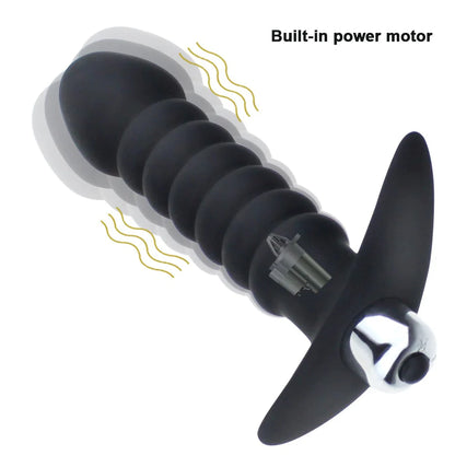 Plug Anal Anatomico vibratorio de silicona +18