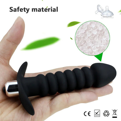 Plug Anal Anatomico vibratorio de silicona +18