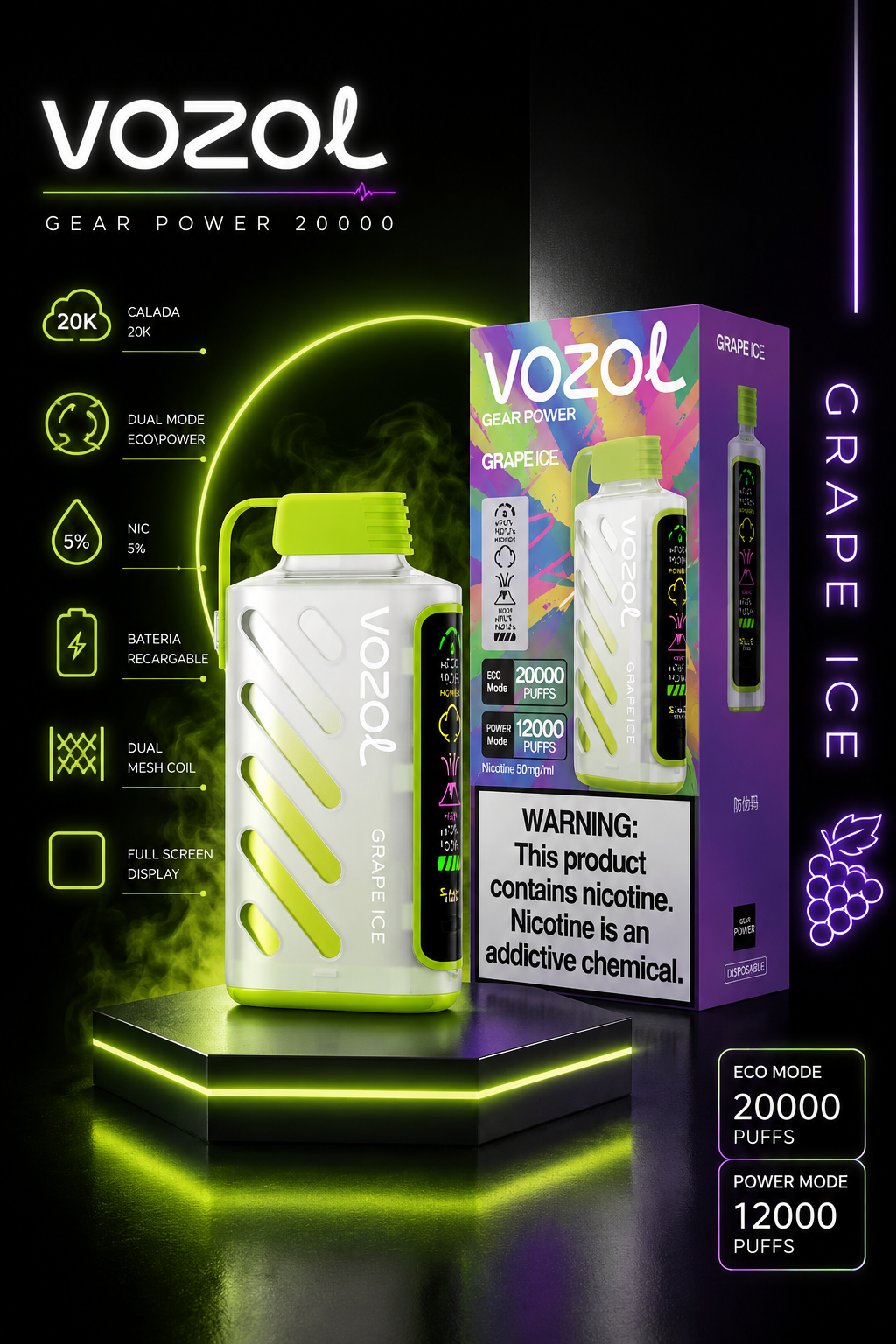 Vozol gear power 20000