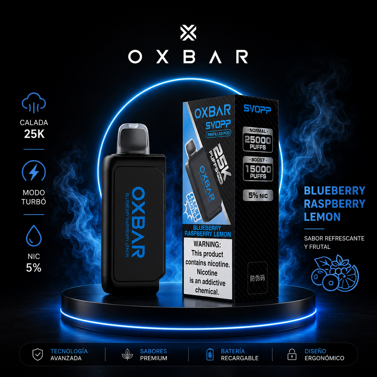 OXBAR POD 25,000