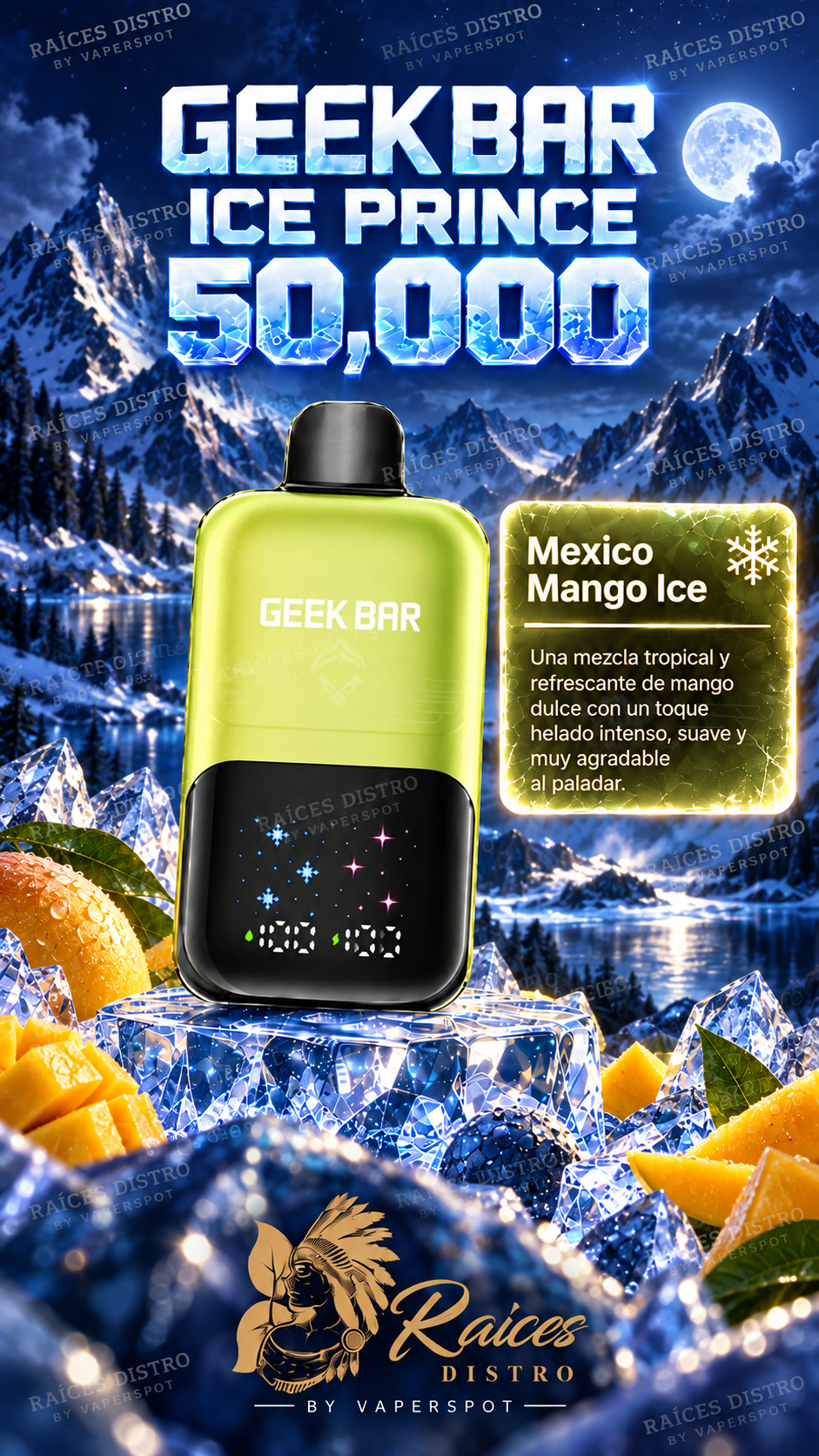 GEEKBAR ICE PRINCE 50,000