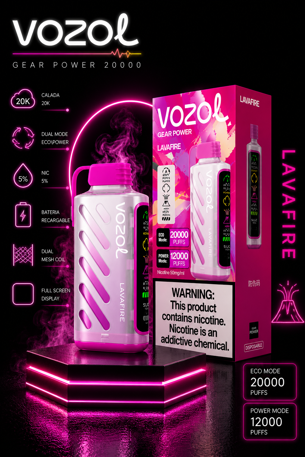 Vozol gear power 20000