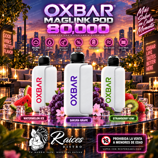 OXBAR MAGLINK POD 80,000