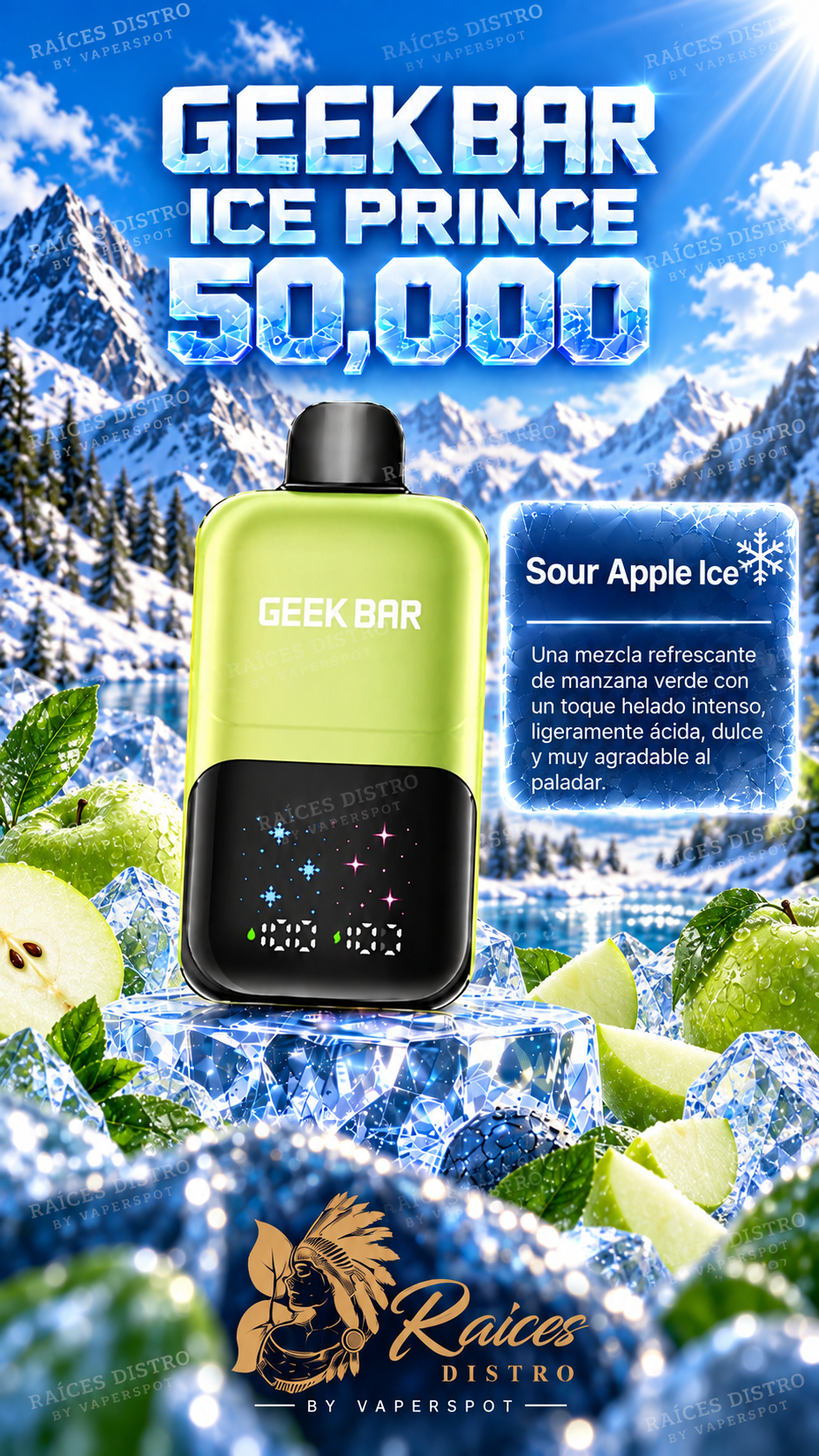 GEEKBAR ICE PRINCE 50,000