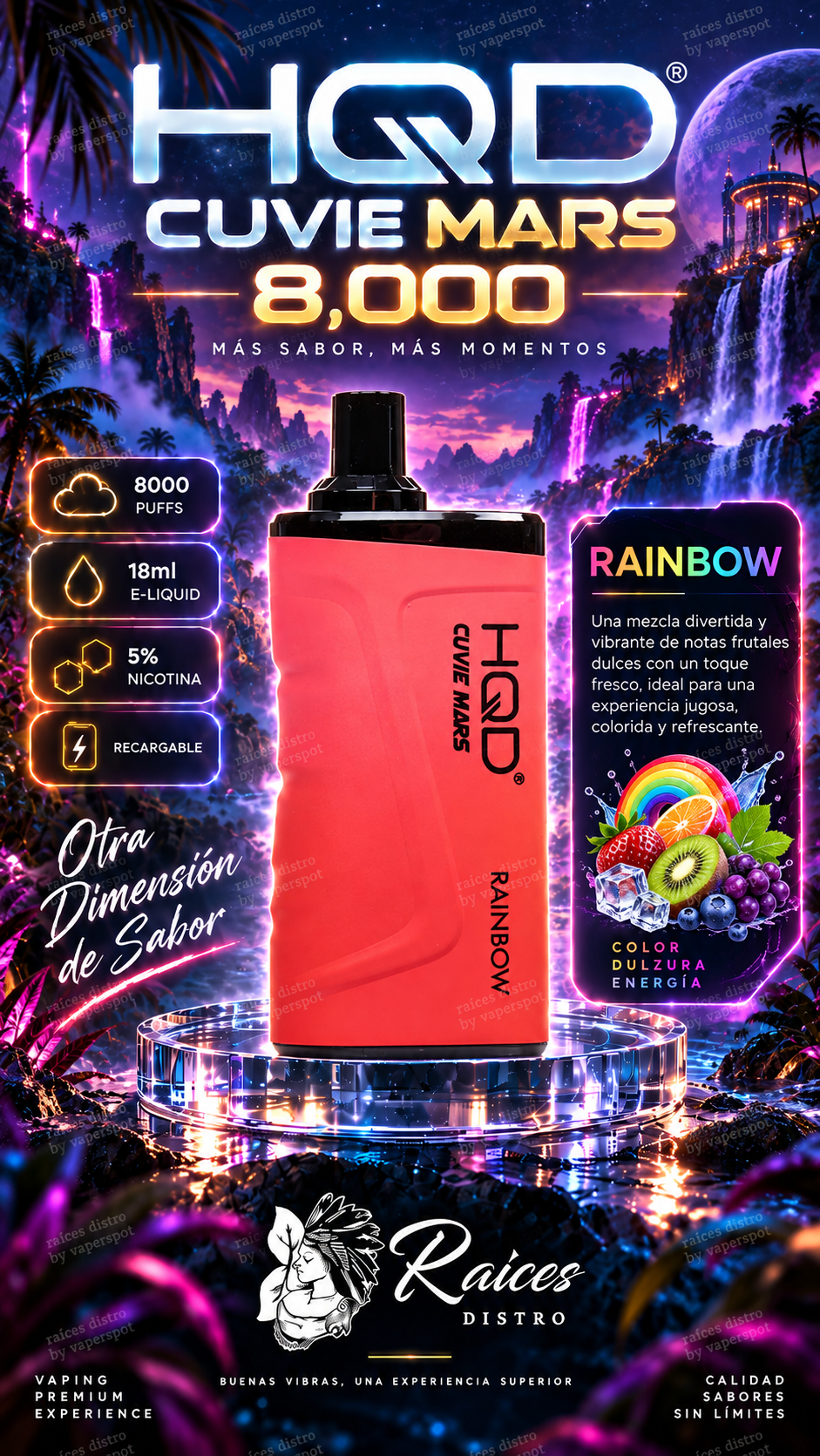 HQD CUVIE MARS 8,000