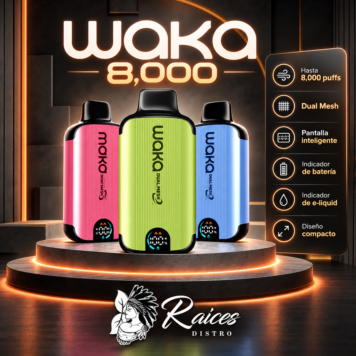 WAKA 8,000