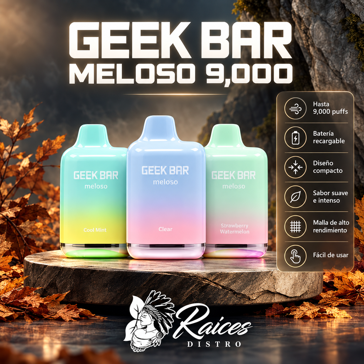 GEEK BAR MELOSO 9,000