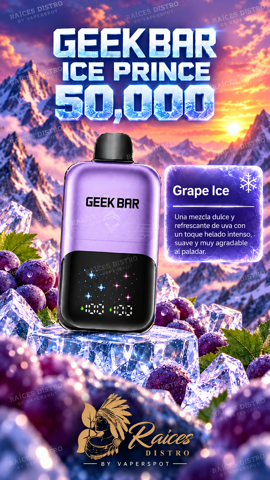 GEEKBAR ICE PRINCE 50,000