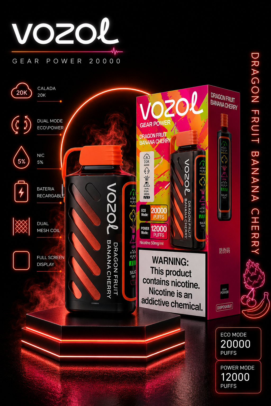 Vozol gear power 20000