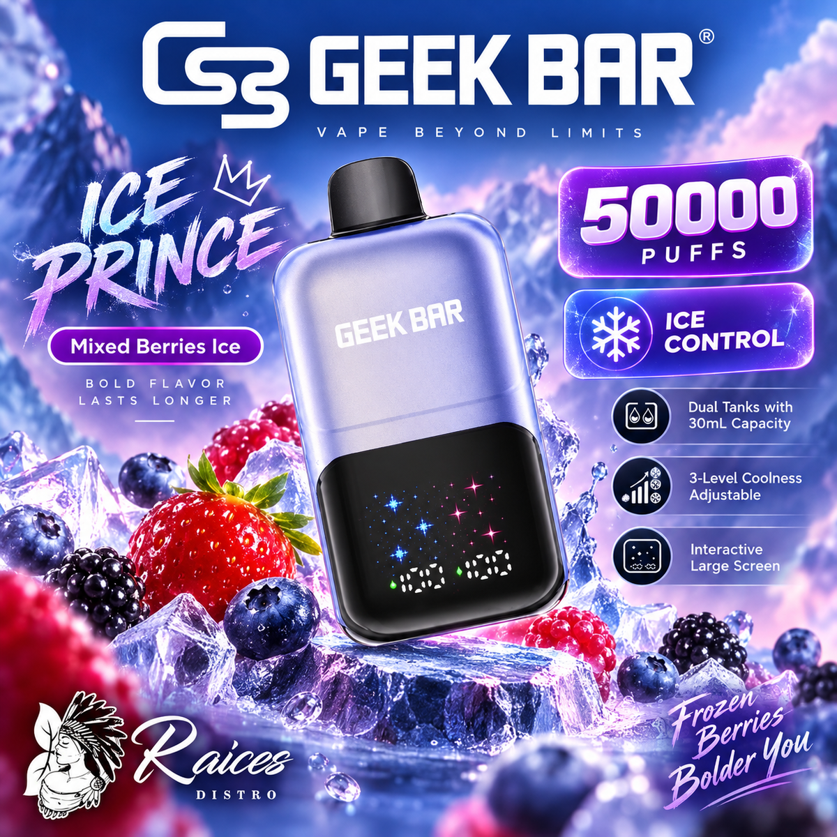 GEEKBAR ICE PRINCE 50,000