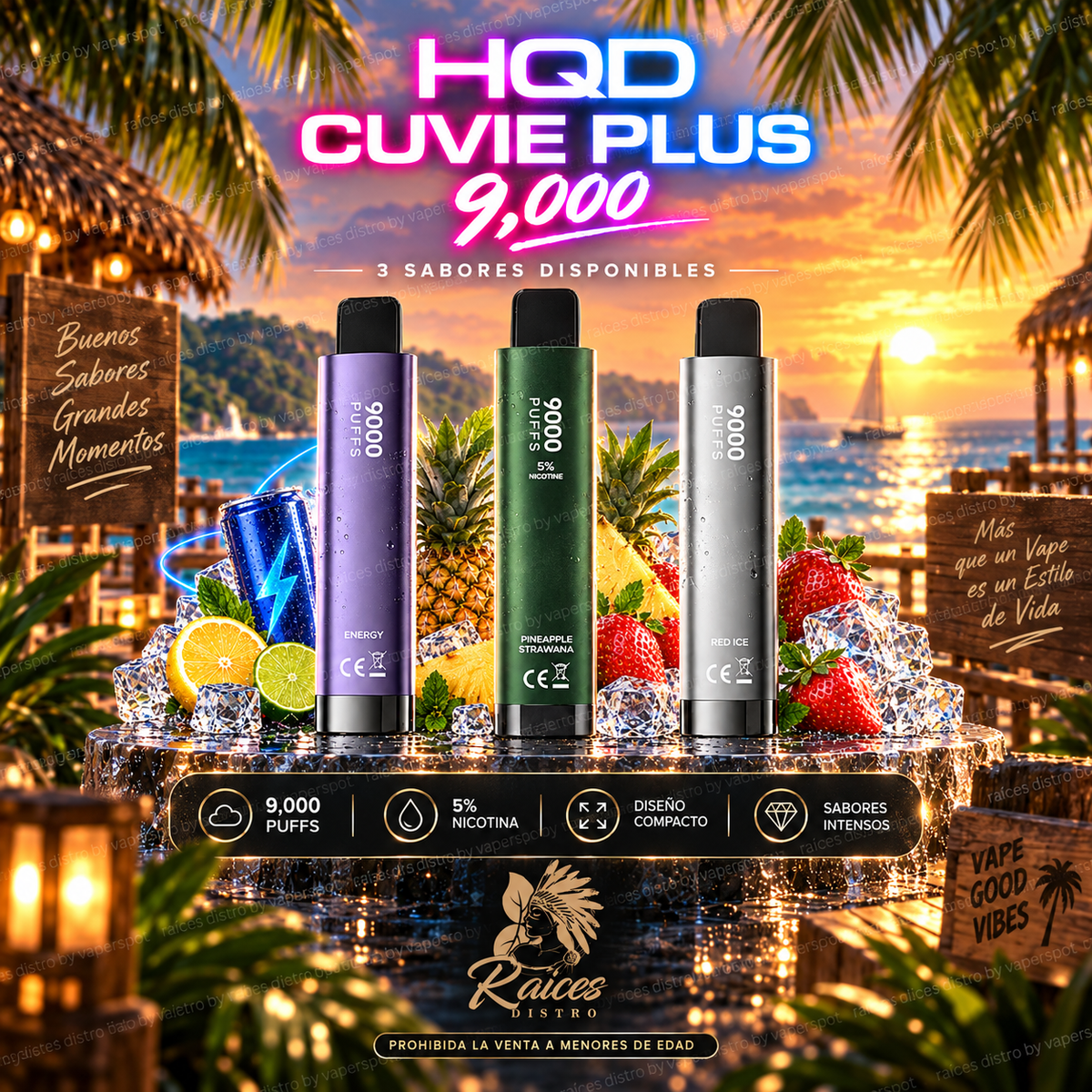 HQD CUVIE PLUS 9,000