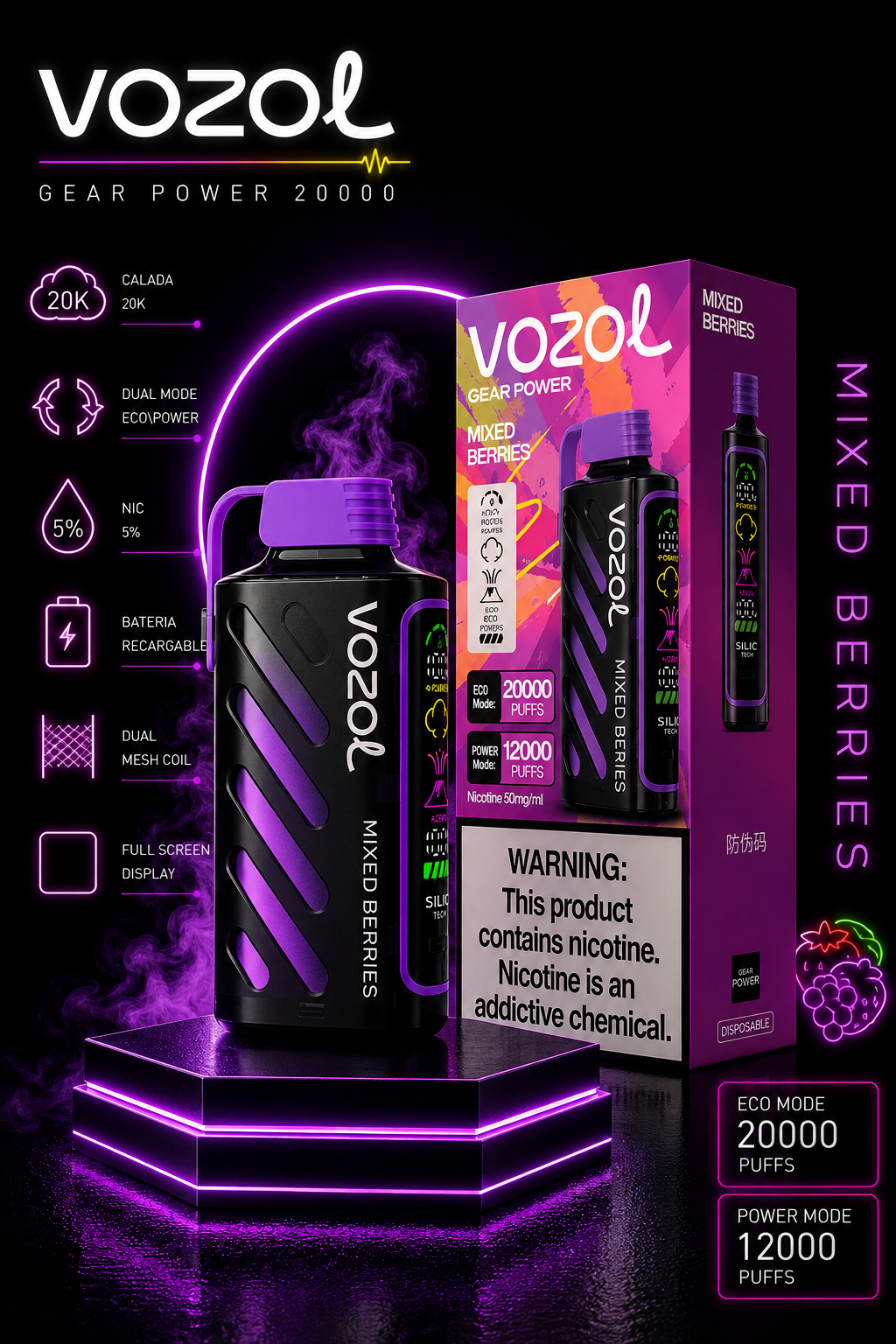 Vozol gear power 20000