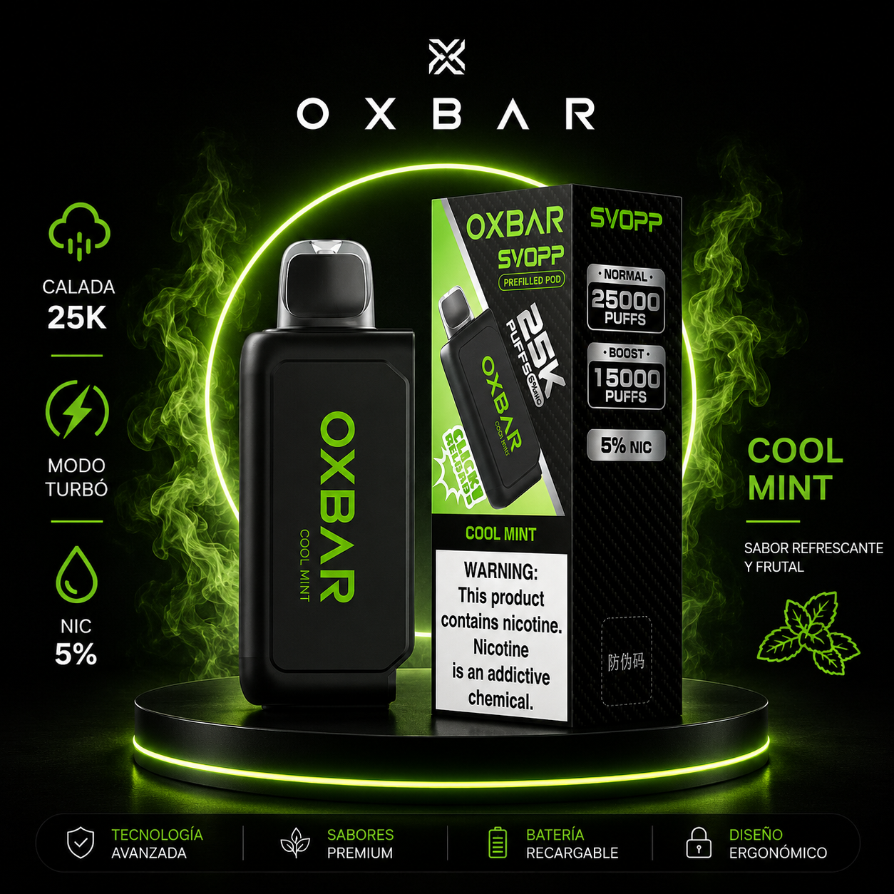 OXBAR POD 25,000