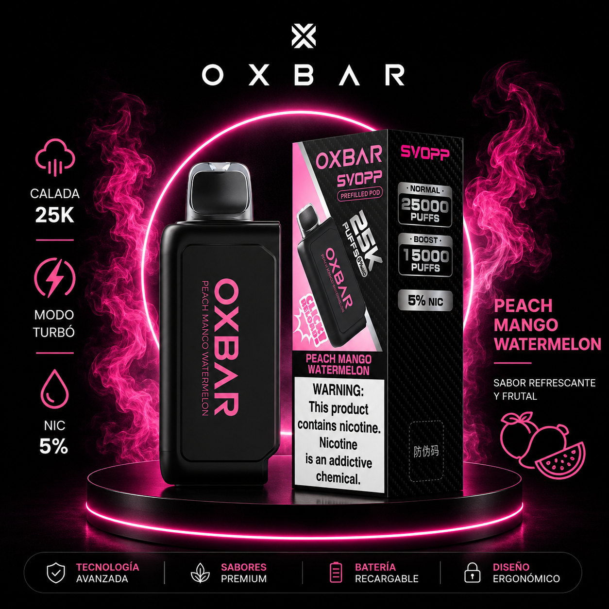 OXBAR POD 25,000