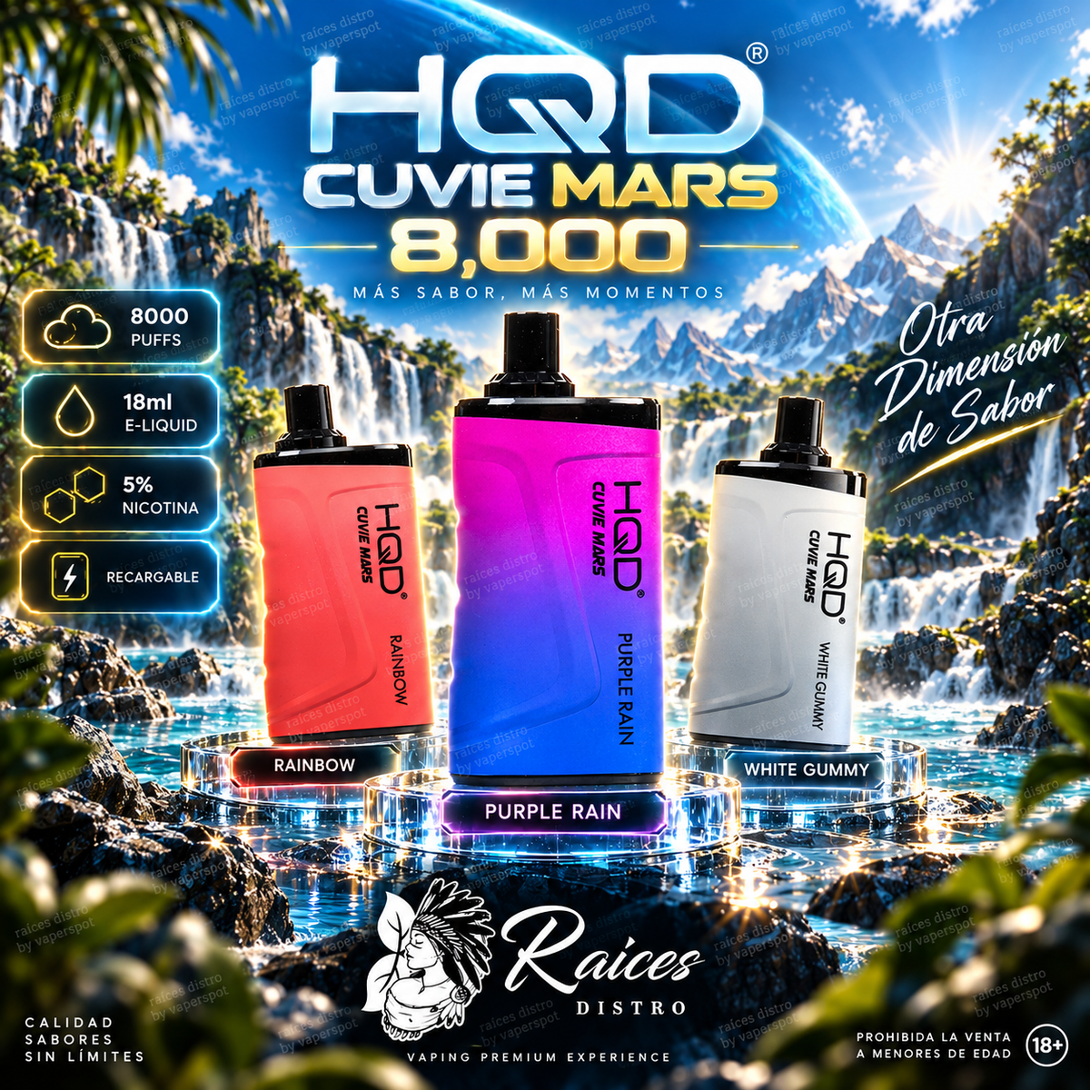 HQD CUVIE MARS 8,000