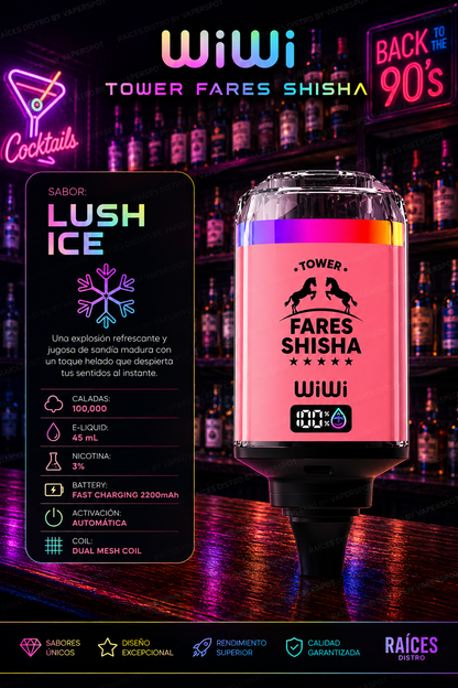 Wiwi Tower shisha 100,000puff