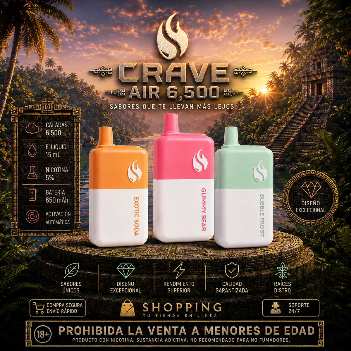 CRAVE 6,500