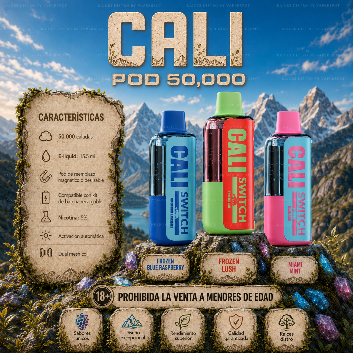 CALI Switch PODS 50,000
