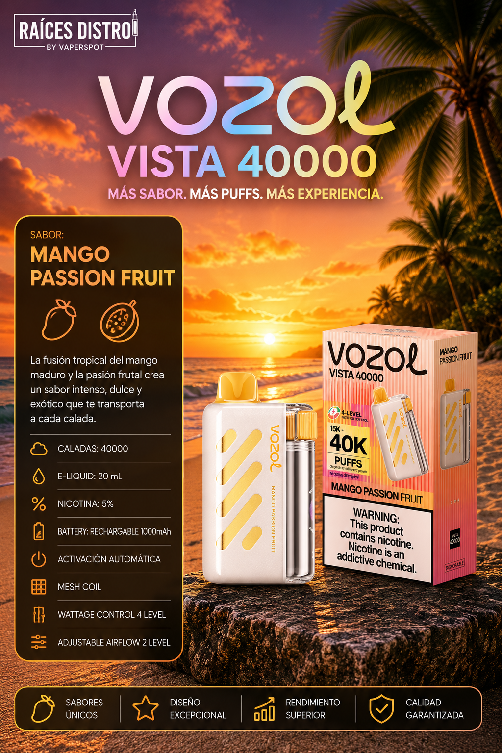 Vozol Vista 40,000