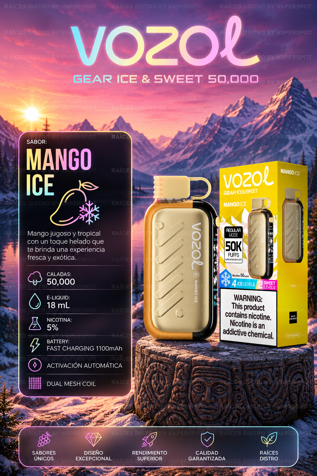 Vozol Gear Ice&Sweet 50,000