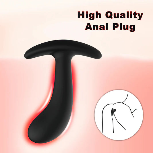 Plug anal anatomico de silicona +18